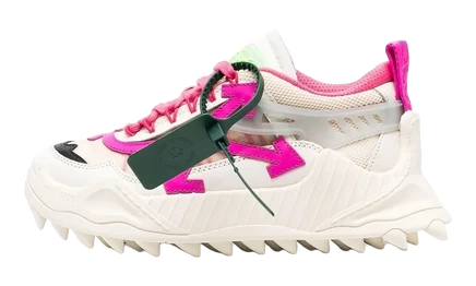 Женские кроссовки Off-White Odsy 1000, бело-розовые