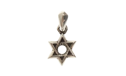 Подвеска Chrome Hearts «Звезда Давида», серебристая