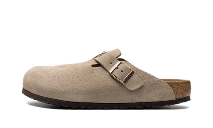 Унисекс сабо Birkenstock Boston Soft Footbed 560771, замшевые тауп
