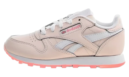 Детские кроссовки Reebok Classic Leather PS, розово-белые