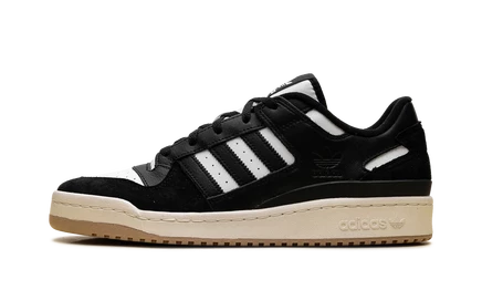 Мужские кеды Adidas Forum Low CL, чёрно-бело-кремовые
