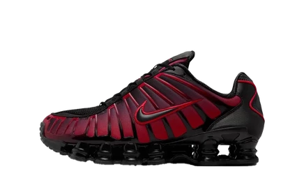 Кроссовки Nike Shox TL, черные с красным градиентом