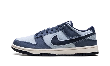 Кроссовки nike dunk low light armory blue denim, голубые