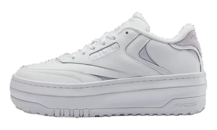 Женские кроссовки Reebok Club C Extra, белые с лиловым