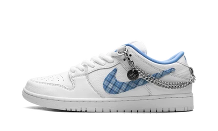 Кеды Nike SB Dunk Low «Nicole Hause», бело-голубые