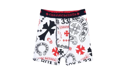 Мужские трусы-боксеры Chrome Hearts «Hearts», белые