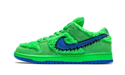 Кеды Nike SB Dunk Low Grateful Dead «Green Bear», зеленые