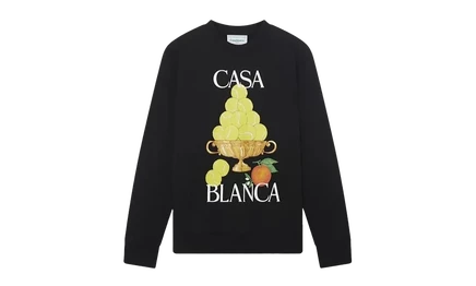 Свитшот Casablanca La Corbeille D'Oranges, черный