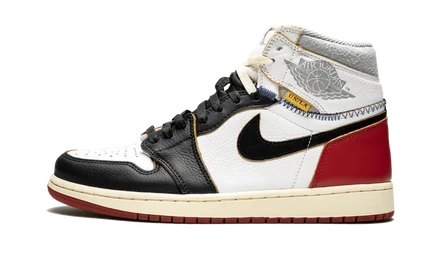 Кеды Jordan Air Jordan 1 Retro High OG BV1300-106 Union Black Toe, черно-белые