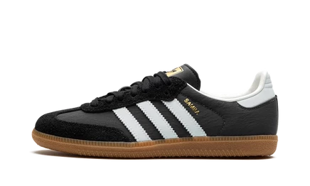 Женские кеды Adidas Samba OG ID0493, антрацит/голубой