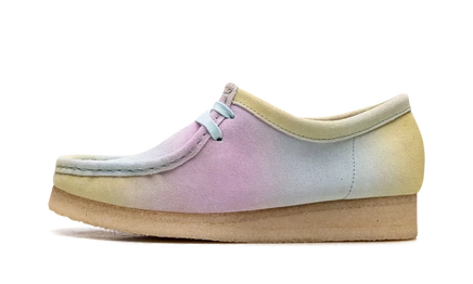 Женские мокасины Clarks Originals Wallabee, бело-синие
