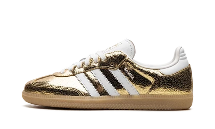 Женские кеды Adidas Samba OG, золотистые