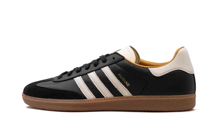 Кеды Adidas Samba Classic Mig JJJJound, черные/слоновая кость с коричневой подошвой