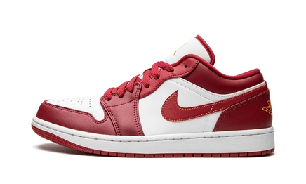 Кроссовки Jordan 1 Low, бело-красные