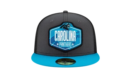 Кепка New Era 59FIFTY Carolina Panthers, серо-чёрная