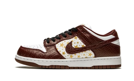 Кроссовки Nike SB Dunk Low Supreme, коричневые
