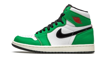 Женские кеды jordan aj1 retro og «lucky green», зеленые