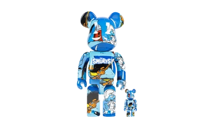 Фигурка Medicom Bearbrick Astrosmurf набор 100% и 400%