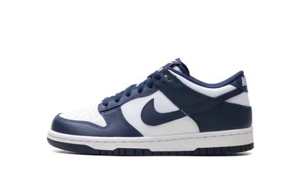 Детские кроссовки Nike Dunk Low GS, бело‑темно‑синие