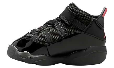 Детские кроссовки Jordan 6 Rings, черно-антрацитово-красные