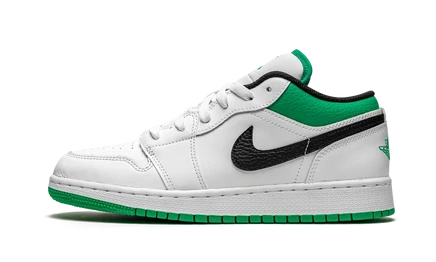 Детские кроссовки Jordan Air Jordan 1 Low, бело-зеленые