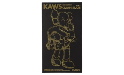 Фигурка Medicom Kaws Clean Slate 36 см, черная