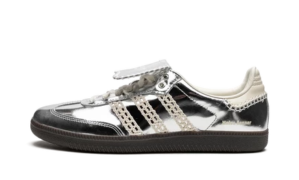 Кроссовки Adidas Samba Wales Bonner, серебристые