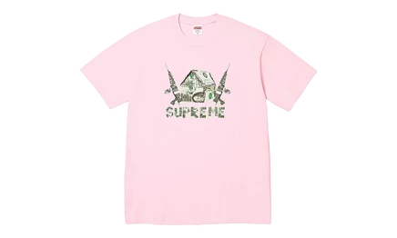 Унисекс-футболка Supreme Origami SS26, светло-розовая