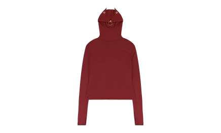 Худи Undercover вязаное, бордовая