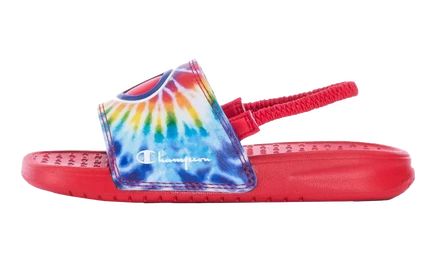 Детские шлепанцы Champion Super Slides Tie Dye, радужные