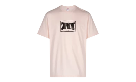 Футболка Supreme Warm Up, бледно-розовая