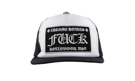 Кепка-тракер Chrome Hearts Fuck Hollywood, черно-белая