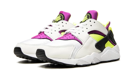 Унисекс кроссовки Nike Air Huarache Run Magenta 2021, магента/неоново-желтые