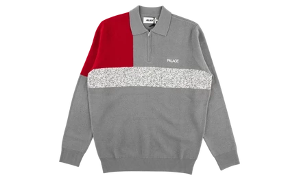 Мужской свитер Palace Blocker Knit, красно-серый