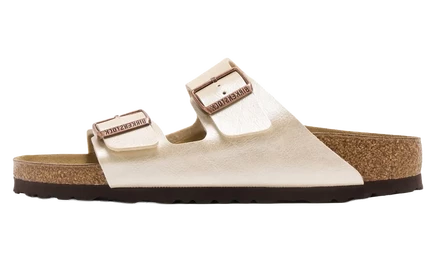 Мужские сандалии Birkenstock Arizona, белые, узкие