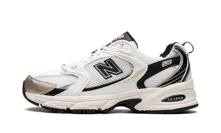 Кроссовки New Balance 530 MR530TC, белые/золотистые/чёрные