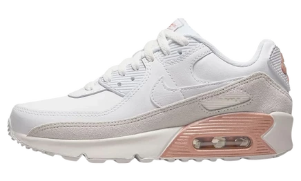 Детские кроссовки Nike Air Max 90, бело-красно-бронзовые