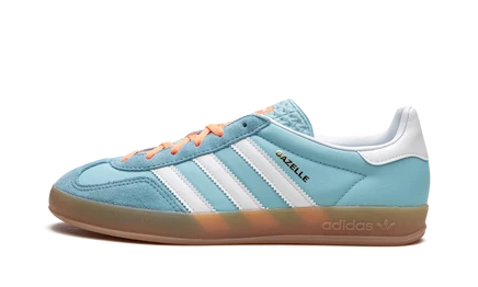 Кроссовки adidas gazelle indoor preloved blue white gum