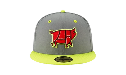 Унисекс кепка New Era 59FIFTY Fireflies, графит/желтая