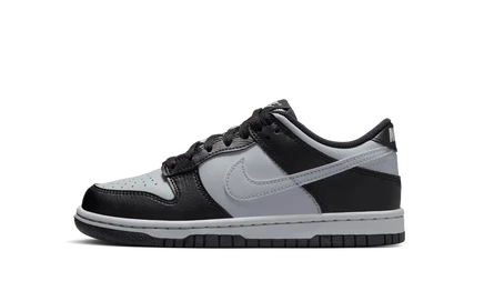 Подростковые кроссовки Nike Dunk Low, серые/черные