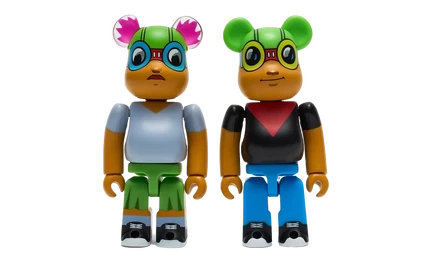 Фигурки Medicom Bearbrick Lil Mama & Flyboy NYCC, набор 100%