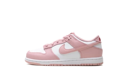 Детские кеды Nike Dunk Low PS, бело‑гранатовые