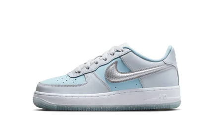 Детская обувь Nike Air Force 1 GS, бело-оранжевая
