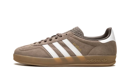 Кроссовки Adidas Gazelle Indoor JQ0175, бело-золотистые металлик