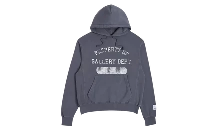 Толстовка-худи Gallery Dept. Property Logo, темно-синяя/белая