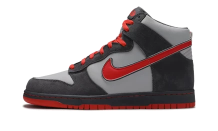 Кроссовки Nike Dunk High 6.0 Prem, темно-серые/оранжевые