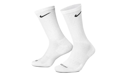 Носки Nike Everyday Plus Cushioned, 6 пар, белые/черные