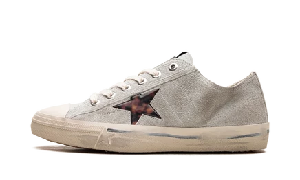Кеды Golden Goose V-STAR 2 из замши с леопардовым принтом