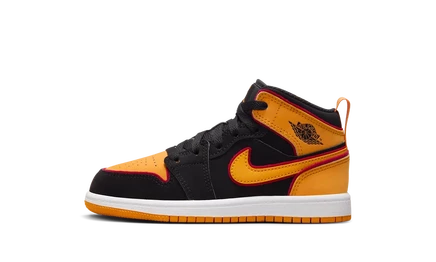 Детские кроссовки Jordan AJ1 Mid PS, оранжевые