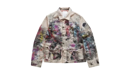 Джинсовая куртка Acne Studios Painter, белая/мульти